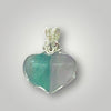 Fluoride Heart Small 925 Silver Necklace Pendant