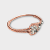 Amasonite Bead Wire Wrapped Copper cuff Bracelet