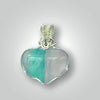 Fluoride Heart Small 925 Silver Necklace Pendant