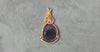 14k Gold Pear Shape Purple Amethyst Pendant Jewelry Necklace Petite Stylish