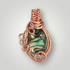 Abalone Necklace Pendant Petite Jewelry In Copper