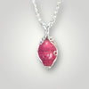 Rhodonite Necklace Petite Pendant Handmade Jewelry By Fayes Jewelry Designs