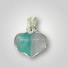 Fluoride Heart Small 925 Silver Necklace Pendant