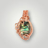 Abalone Necklace Pendant Petite Jewelry In Copper