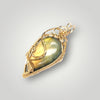 14k Gold Pear Shape Labradorite Gemstone Pendant