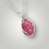 Rhodonite Necklace Petite Pendant Handmade Jewelry By Fayes Jewelry Designs