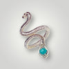 Adjustable silver snake ring