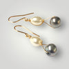 Keshi Round Baroque Pearl Drop Earrings