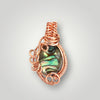 Abalone Necklace Pendant Petite Jewelry In Copper