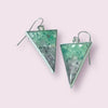 Fayes Jewelry Designs earrings Silver Earrings Beach Glass In Resin Silver Earrings Beach Glass In Resin