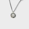 Fayes Jewelry Designs Necklace pendant Round Flower rock with 925 Silver Bird Round Flower rock with 925 Silver Bird