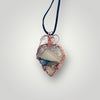 Picturesque Agate Stone Necklace Pendant-Copper Setting