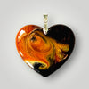 Resin Heart Necklace Pendant