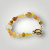Variegated Gemstone Beaded Autumn Color Bracelet Handmade