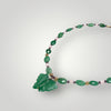 Aventurine Bead Necklace with Butterfly Vocal Point Pendant