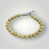 Yellow Jasper Bead Bracelet Toggle Clasp