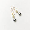 Keshi Round Baroque Pearl Drop Earrings