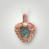 Moss Agate Copper Pendant