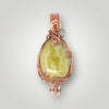 Jasper Necklace Pendant Copper Wirewrap Setting