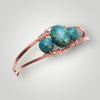 Copper Cuff Bracelet Turquoise beads Canada 🇨🇦