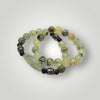 Mala Bracelets Prehnite Bead Gemstone Slipon
