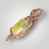 Jasper Necklace Pendant Copper Wirewrap Setting