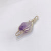 Amethyst Natural Tumbled Stone Statement Drop Pendant
