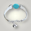 Spoon Bracelet Turquoise Bead Magnetic Clasp