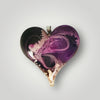 Purple Resin Fancy Shape Heart Necklace Designer Jewelry Canadian