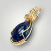 14k Gold Pear Shape Purple Amethyst Pendant Jewelry Necklace Petite Stylish
