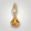 14kGold Citrine & Opal handmade Pendant Necklace Canadian