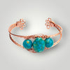 Copper Cuff Bracelet Turquoise beads Canada 🇨🇦