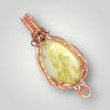 Jasper Necklace Pendant Copper Wirewrap Setting