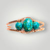 Copper Cuff Bracelet Turquoise beads Canada 🇨🇦
