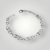 Silver 925 Metal Chainlink Handmade Unisex Bracelet