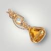 14kGold Citrine & Opal handmade Pendant Necklace Canadian