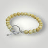 Yellow Jasper Bead Bracelet Toggle Clasp