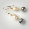 Keshi Round Baroque Pearl Drop Earrings