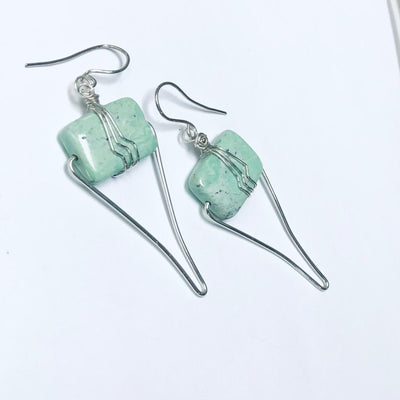 Fayes jewelry designs Amasonite earrings Amazonite earrings