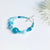 Aquamarine Teal Blue Odd Size Beads Bracelet jewelry Toggle Clasp