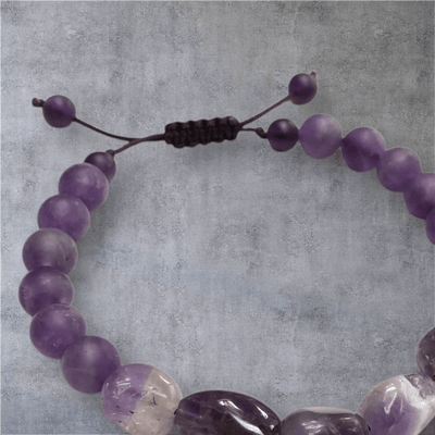 Fayes Jewelry Designs Bracelet Amethyst Slipknot Bead Bracelet Amethyst Slipknot Bead Bracelet