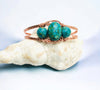 Fayes jewelry designs Bracelet Copper turquoise bead cuff bracelet