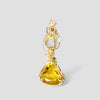 Fayes jewelry designs Citrine and opal Gold Citrine and Opal pendant gold setting