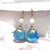 Bobble Earrings Sparkly Drop Gold Round Glass Jewelry Earring Moonstone bead