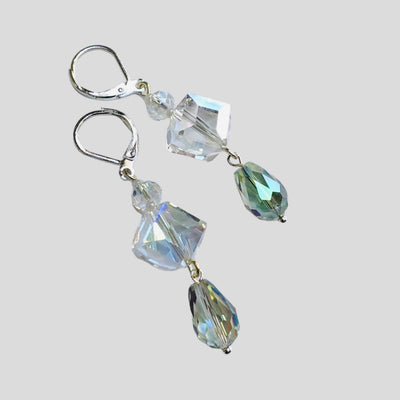 Fayes jewelry designs earrings Crystal quartz dangle earrings