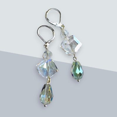 Fayes jewelry designs earrings Crystal quartz dangle earrings