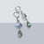 Crystal quartz dangle earrings