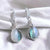 Labradorite Moonstone Oval Drop earrings