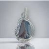 Fayes jewelry designs Fairburn blue agate 925 silver pendant