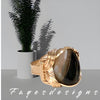 Fayes jewelry Designs Gold ring Men’s gold ring  agate gemstone